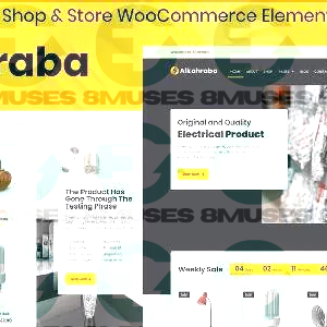 Alkahraba – Electrical Shop & Store WooCommerce Elementor Template Kit