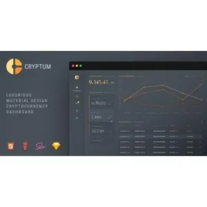 Cryptum – Luxurious Cryptocurrency Material Design Admin Dashboard