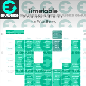 Timetable Responsive Schedule For WordPress